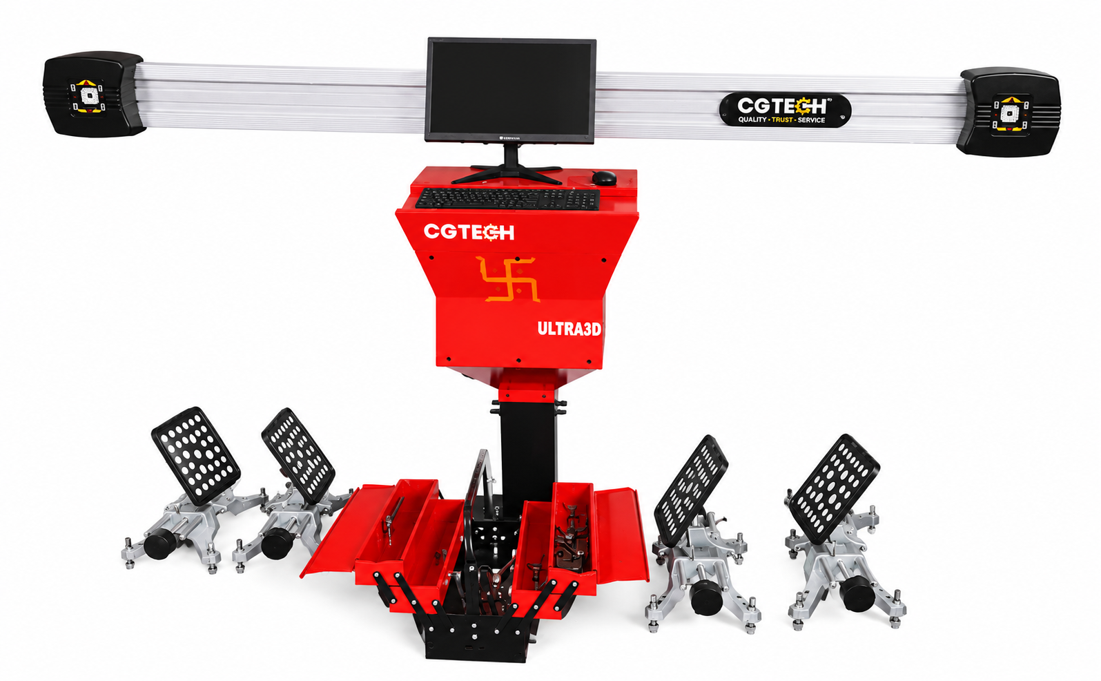 Automatic Cg Tech Ultra 3D Wheel Alignment Machine, High Definition (HD)